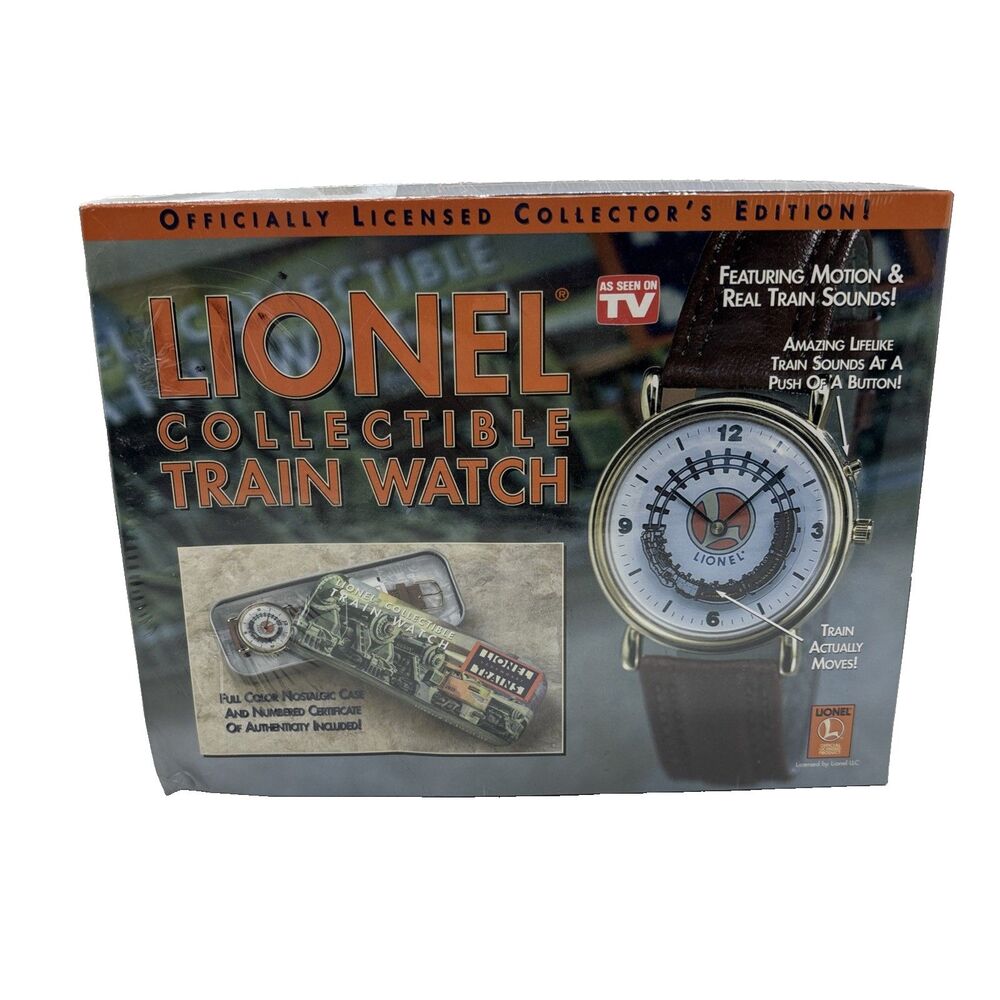 Lionel Collectible Train Watch w/Sounds Collector's Edition BRAND NEW - Sealed!